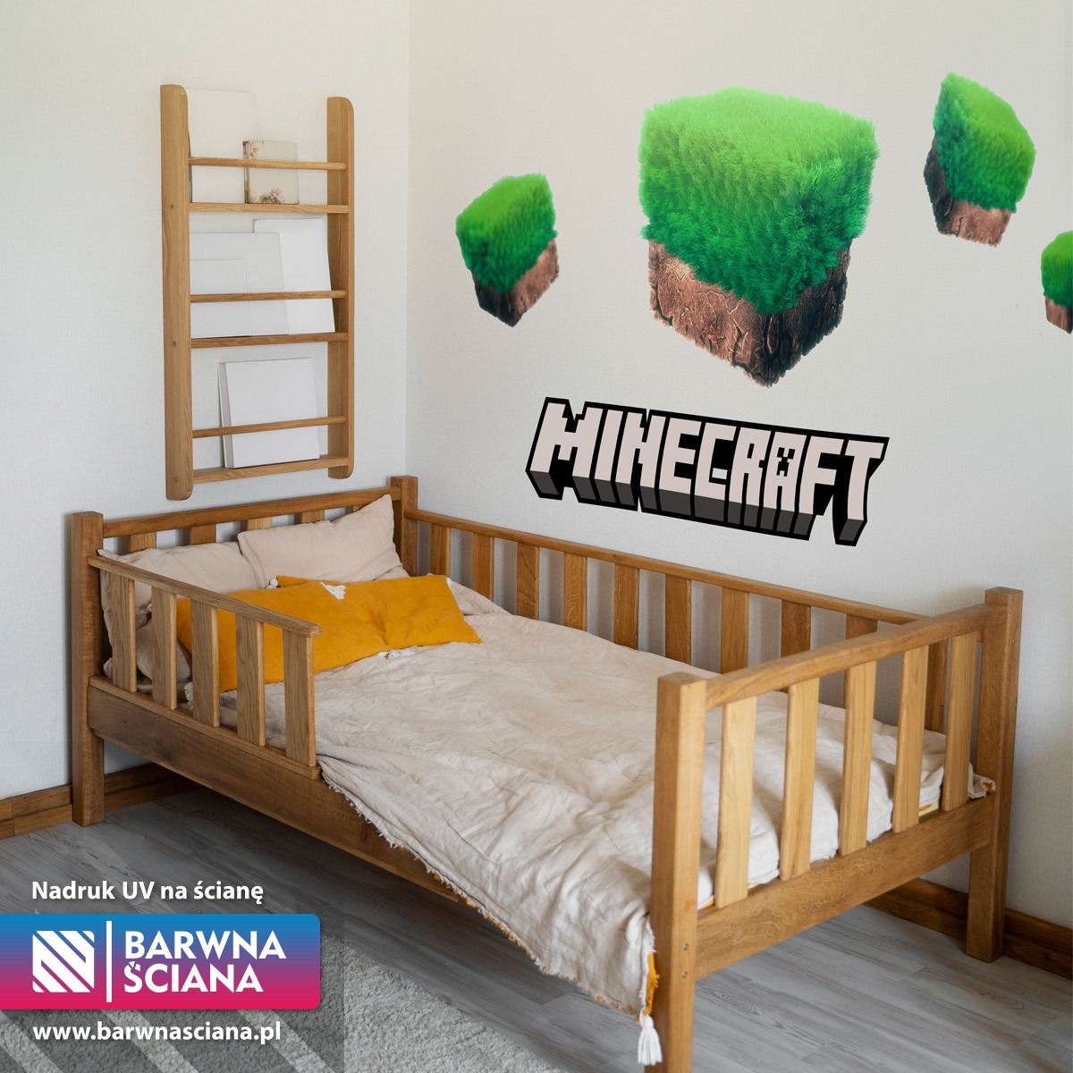 Nadruk na ścianę UV – minecraft