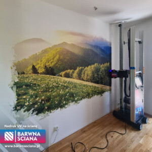 Druk na ścianie w domu – górski krajobraz | Barwna Ściana